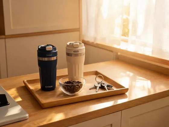 Coffee mug landing tray
